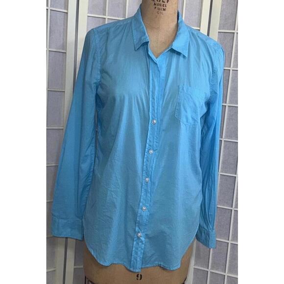 Lilly Pulitzer Tops - Lilly Pulitzer Preppy Designer Cotton Minimalist Quiet Luxury Blouse Medium